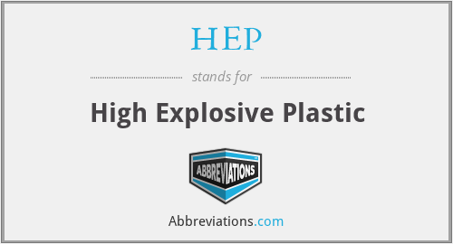 What does plastic explosive stand for?